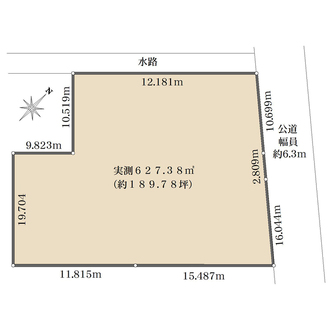さいたま市南区太田窪　売地の間取図