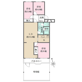 ヴェラハイツ春日部の間取図