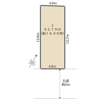4区画の間取図