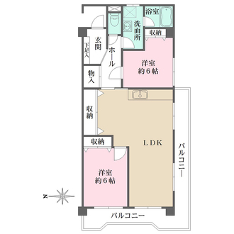 ドミノ吉敷の間取図