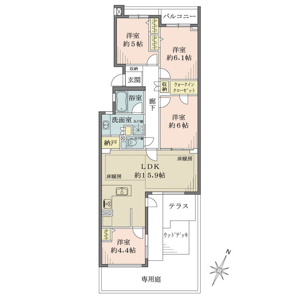荻窪二丁目シティハウスの間取図