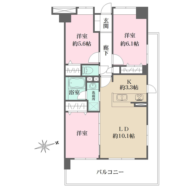 クレストフォルム高井戸南の間取図