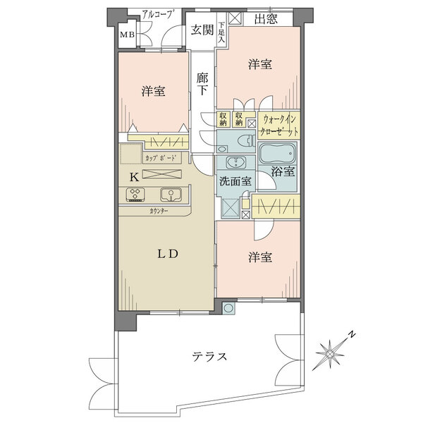 藤和南荻窪二丁目ホームズの間取図