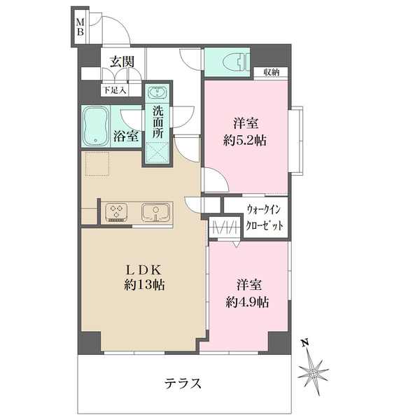 アルブル荻窪の間取図