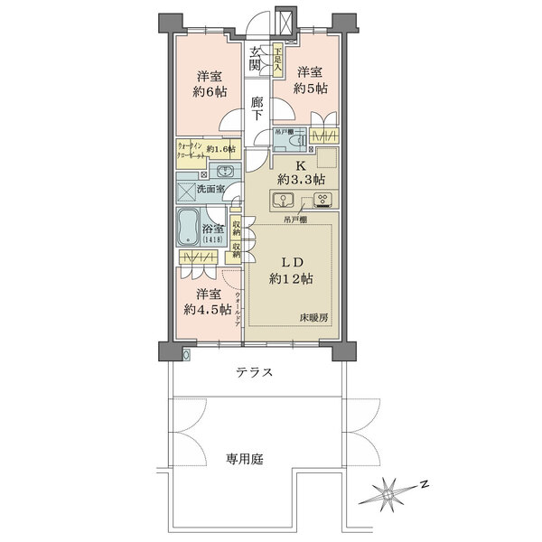調布ザ・ハウスの間取図