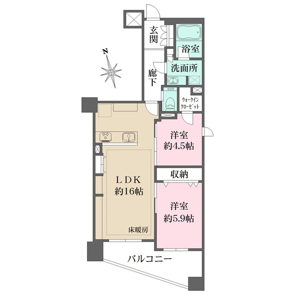 クラッシィハウス浜田山の間取図