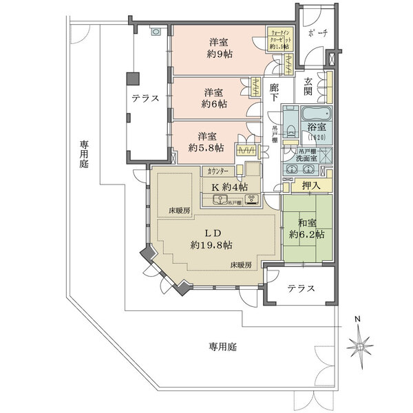 パークシティ浜田山の間取図