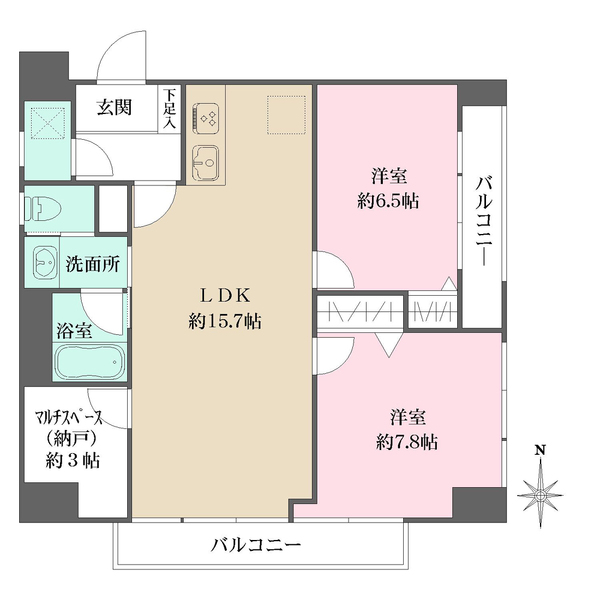 エントピア高円寺の間取図