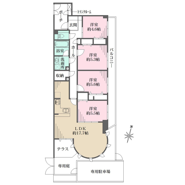 ラヴィドール杉並上井草の間取図