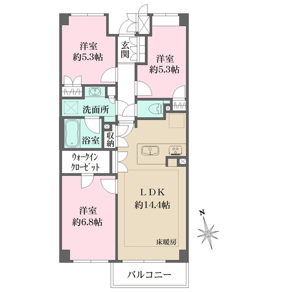 阿佐ヶ谷パークハウスの間取図