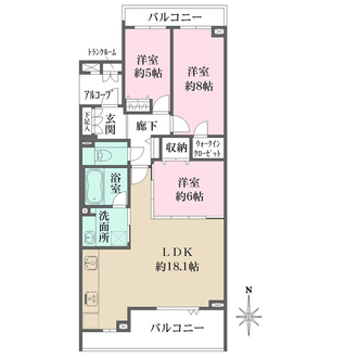 ライオンズグローベル杉並今川レジデンシアの間取図