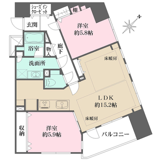 フェアロージュ永福町の間取図