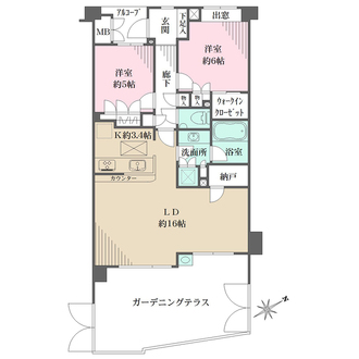 藤和南荻窪二丁目ホームズの間取図
