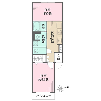 西荻第二ローヤルコーポの間取図