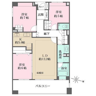プラウド久我山の間取図