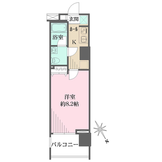 プレール・ドゥーク東新宿IIIの間取図