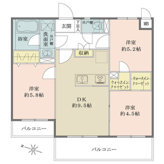マイキャッスル武蔵関の間取図