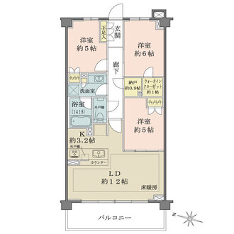 ザ・パークハウス杉並上井草の間取図