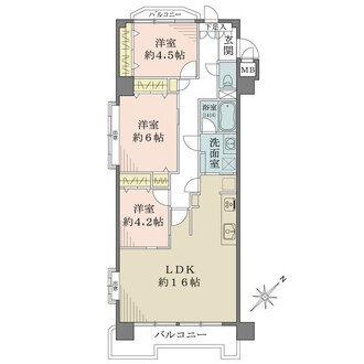 藤和高井戸コープの間取図