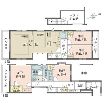 3号棟の間取図