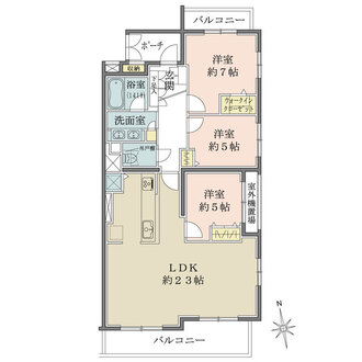 藤和シティホームズ高井戸東の間取図