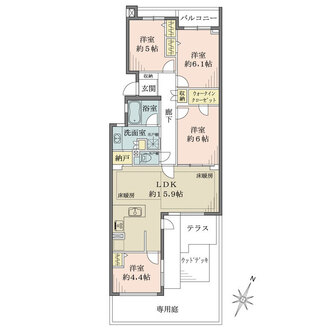 荻窪二丁目シティハウスの間取図
