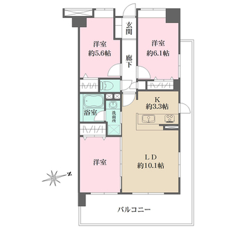 クレストフォルム高井戸南の間取図