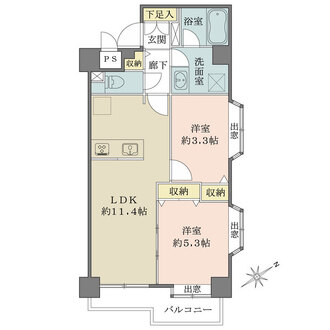 荻窪三丁目シティハウスの間取図