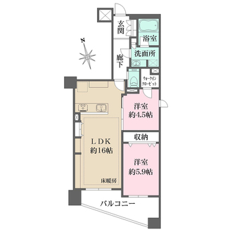クラッシィハウス浜田山の間取図