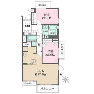 コスモ南阿佐ヶ谷ヒルハウスの間取図