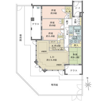 パークシティ浜田山の間取図