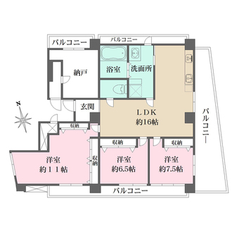 ハイマンションウエスト高円寺の間取図
