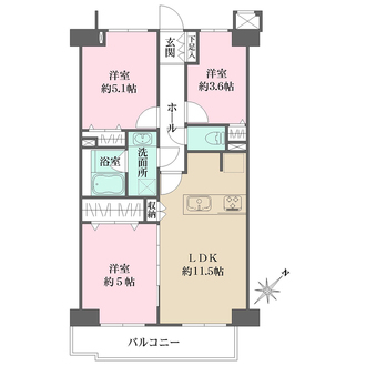 藤和シティホームズ荻窪駅前の間取図