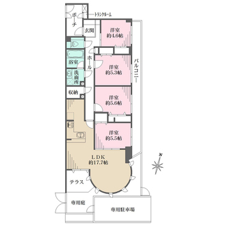 ラヴィドール杉並上井草の間取図