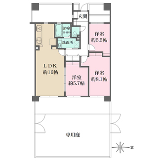 ファミールグラン高井戸デュープレックスの間取図