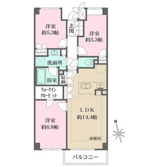 阿佐ヶ谷パークハウスの間取図