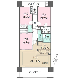クレストシティタワーズ浦安の間取図