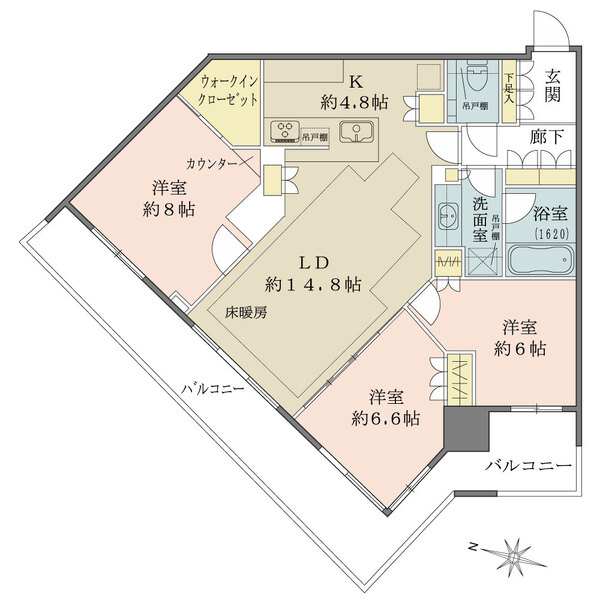 アーバンドックパークシティ豊洲の間取図