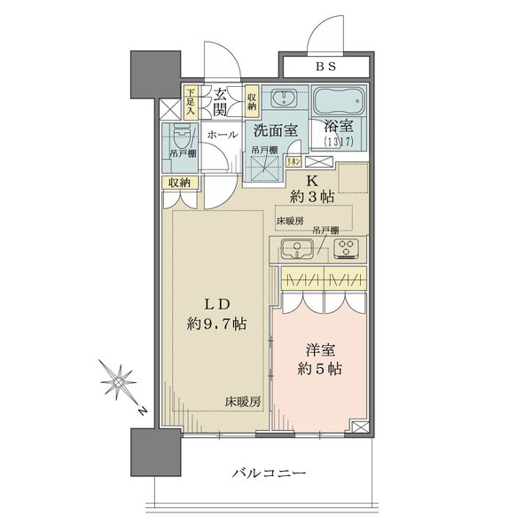 ブランズタワー豊洲の間取図