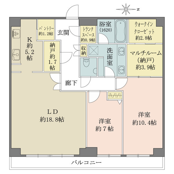 Wコンフォートタワーズ　WESTの間取図