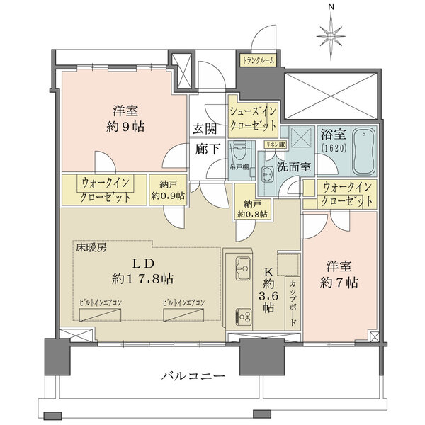 ベイズタワー＆ガーデンの間取図