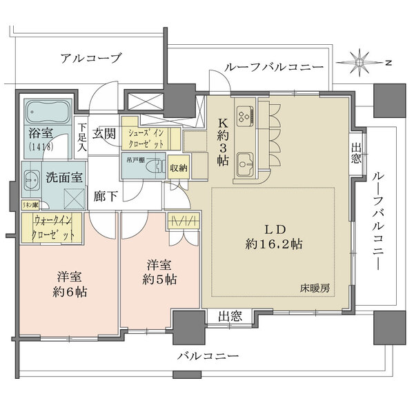 グローベルザ・スクエア東高円寺の間取図
