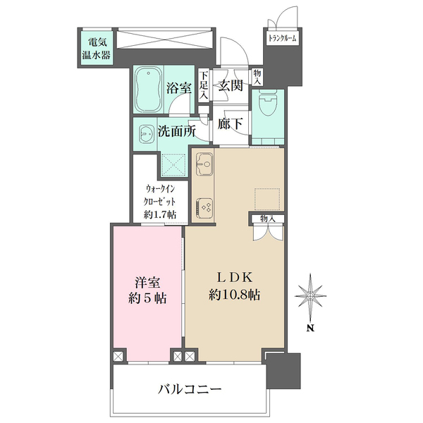 ザ・パークハウス晴海タワーズクロノレジデンスの間取図