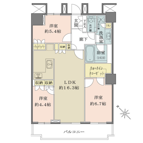 THE TOKYO TOWERSミッドタワーの間取図
