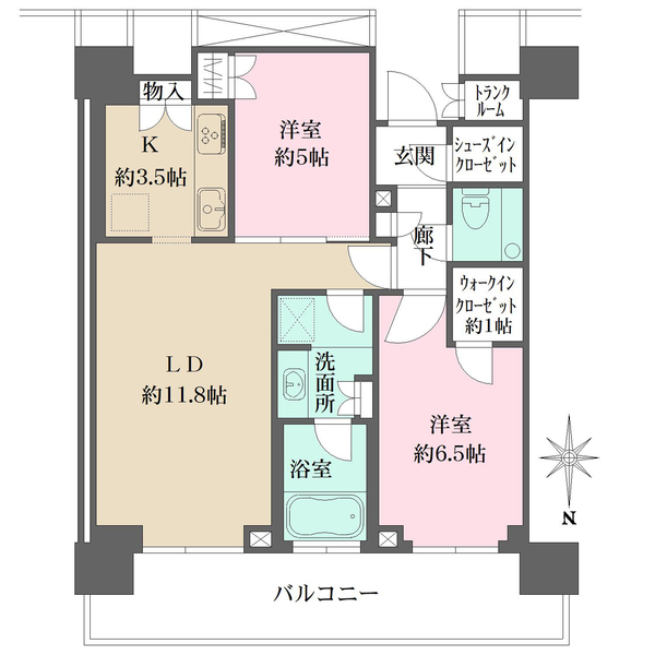 ザ・パークハウス晴海タワーズティアロレジデンスの間取図