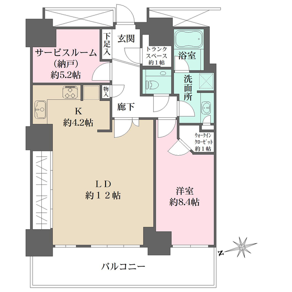 Wコンフォートタワーズ　EASTの間取図
