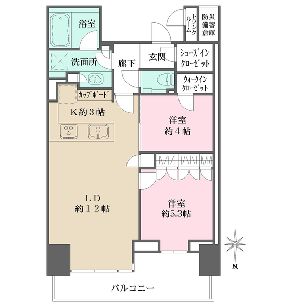 ベイズタワー&ガーデンの間取図