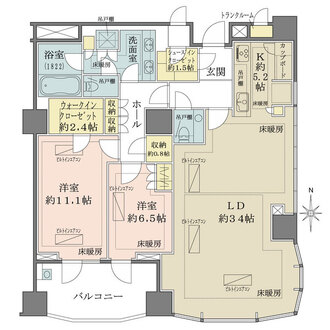 三田ガーデンヒルズの間取図