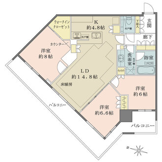 アーバンドックパークシティ豊洲の間取図