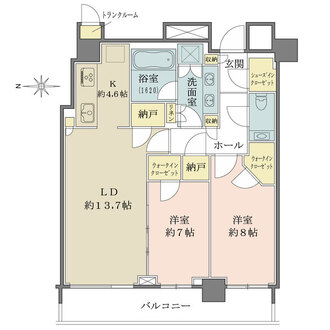 ザ・パークハウス晴海タワーズティアロレジデンスの間取図